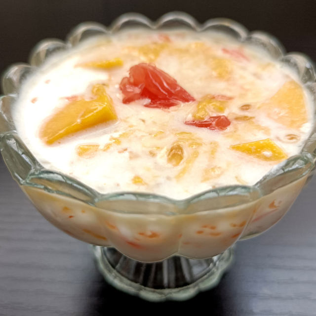 杨枝甘露,清凉爽口,夏日饮品