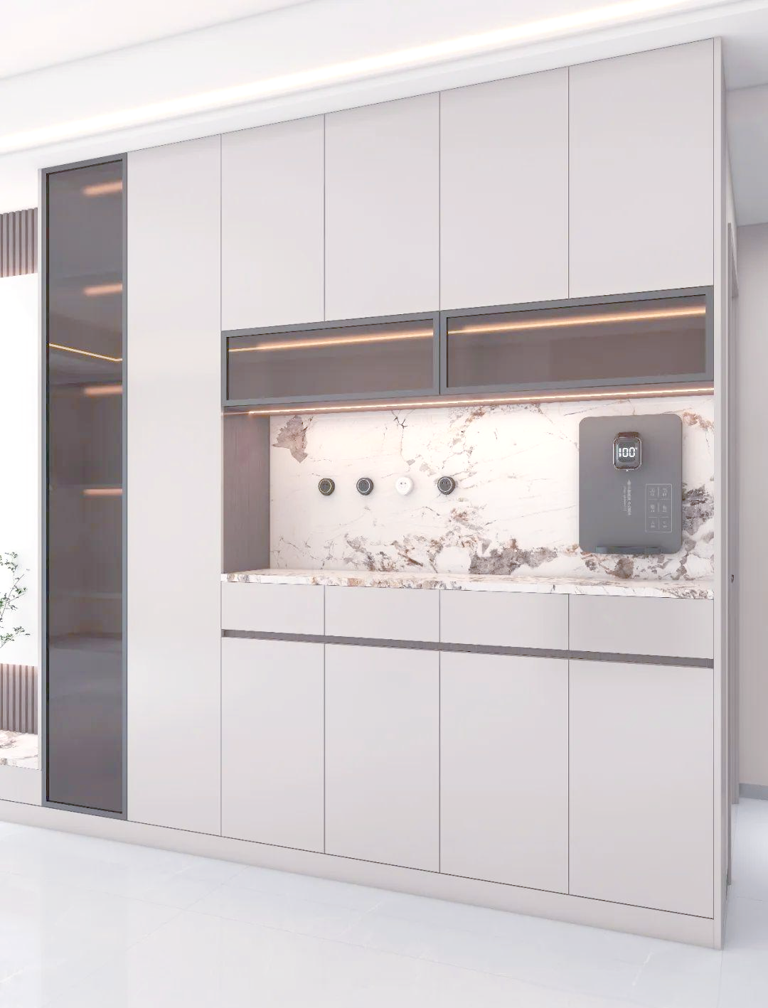 这个家的餐厅柜设计,既美观又实用,吸引无数人效仿