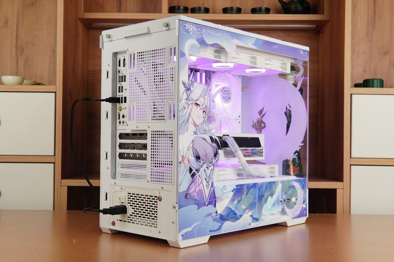 二次元浓度爆表的主机,爱国者星璨岚月光女神主题装机分享