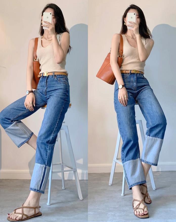 牛仔裤 凉鞋,每个女人最爱的搭配!
