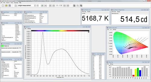 gigahertz optik isd-21-bts256-led 輻射計系統,測光通量和色度