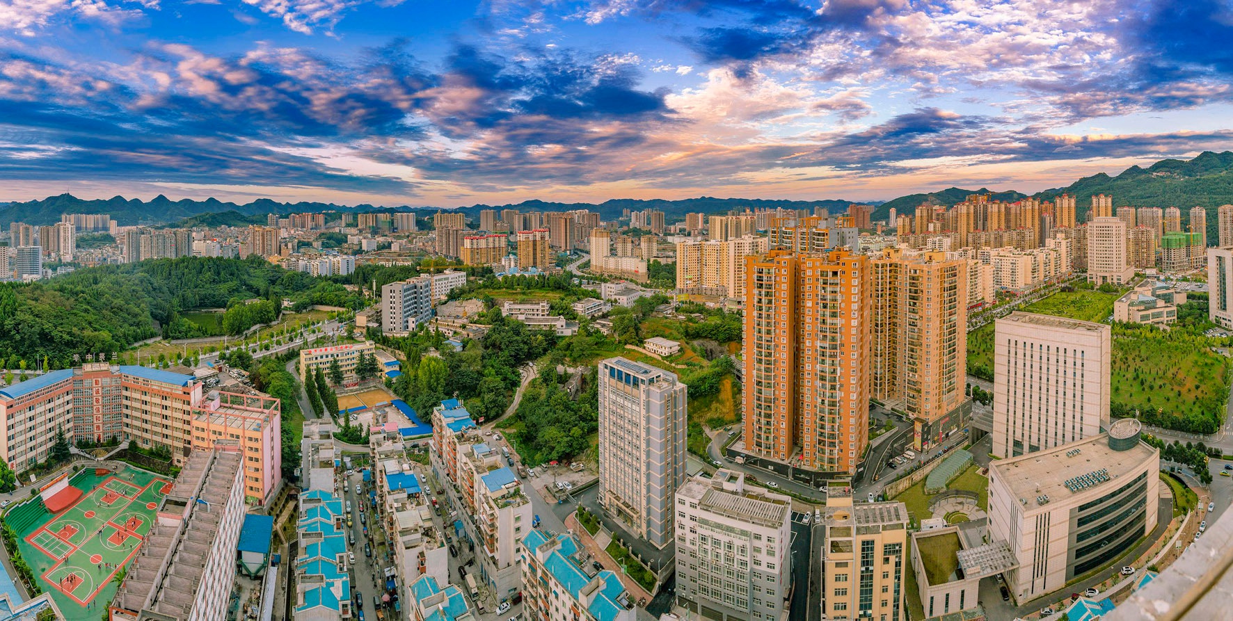 毕节城市 全景图片