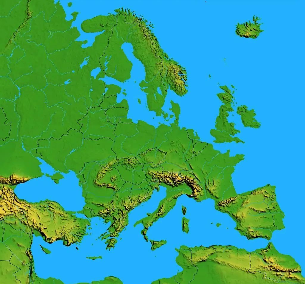 欧洲,这片历史悠久的土地,同样也拥有着丰富多彩的地形地貌