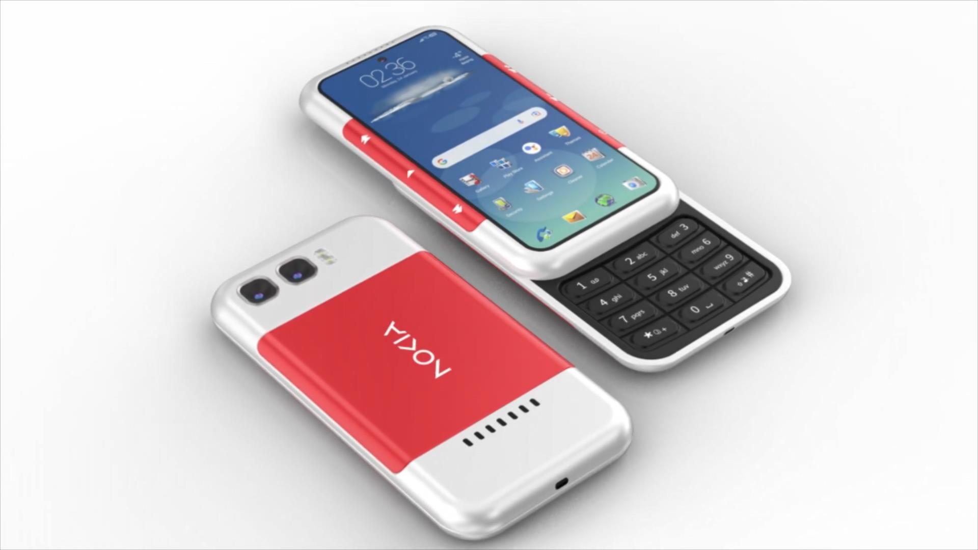 新诺基亚5300概念机:滑盖全面屏够豪横,物理按键和界面超有情怀