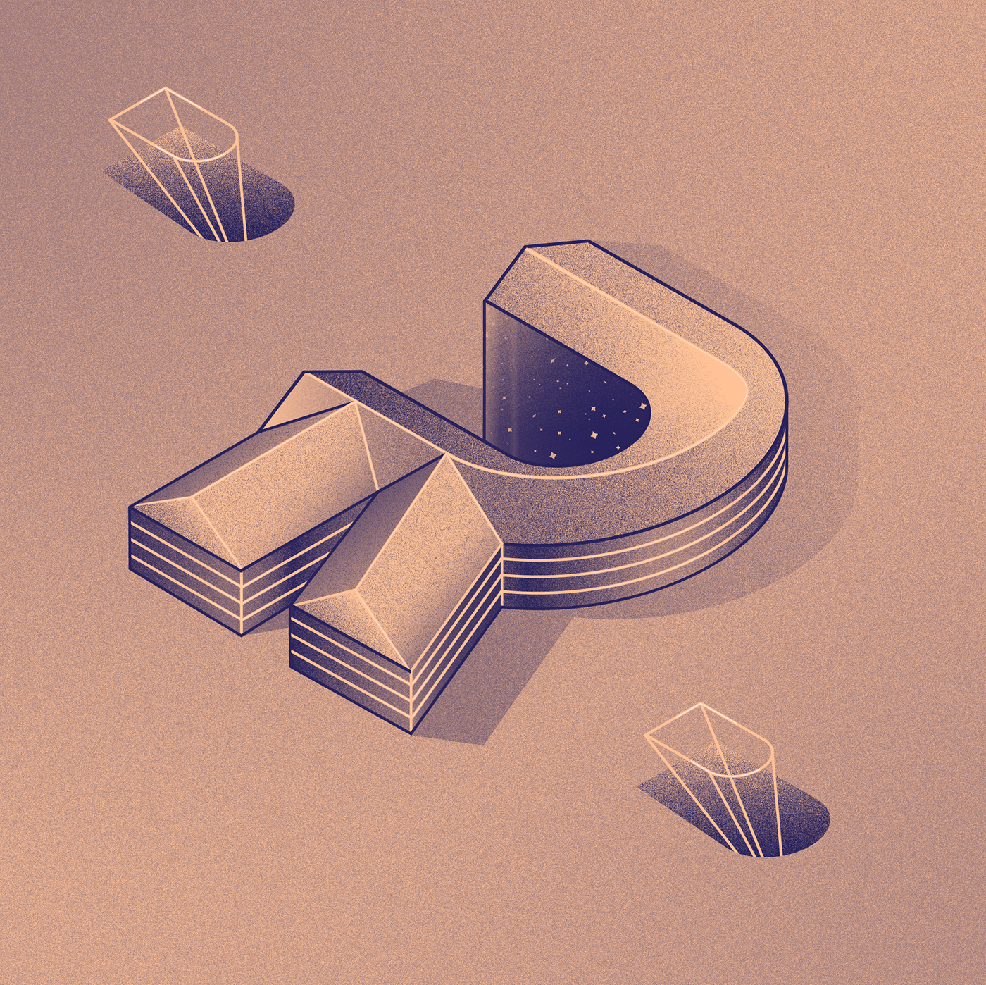 英文字母设计欣赏!2.5d