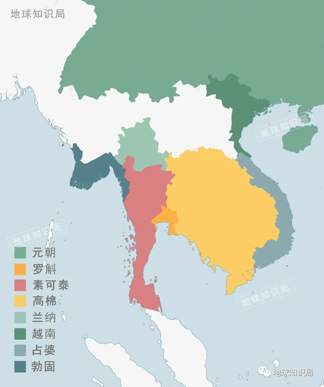 古代暹罗地图图片