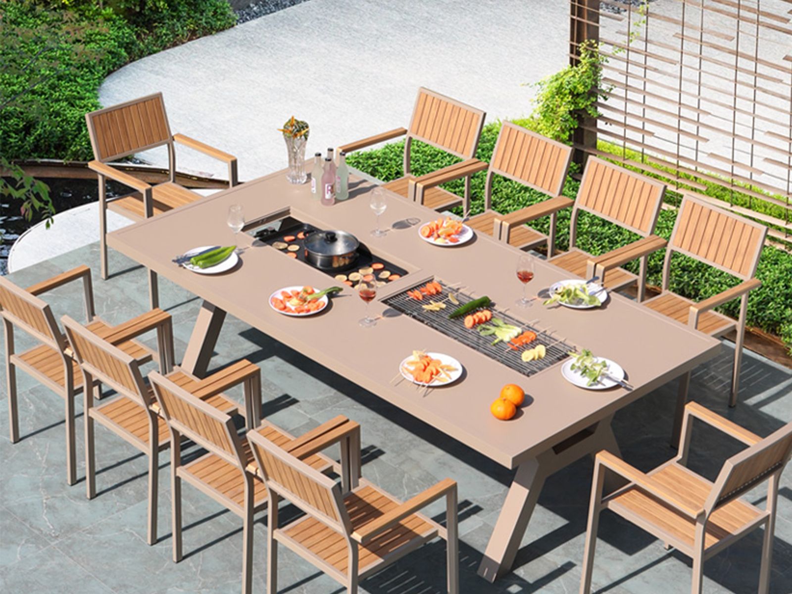 这样的户外烧烤桌,让你不在拘束,自由自在!