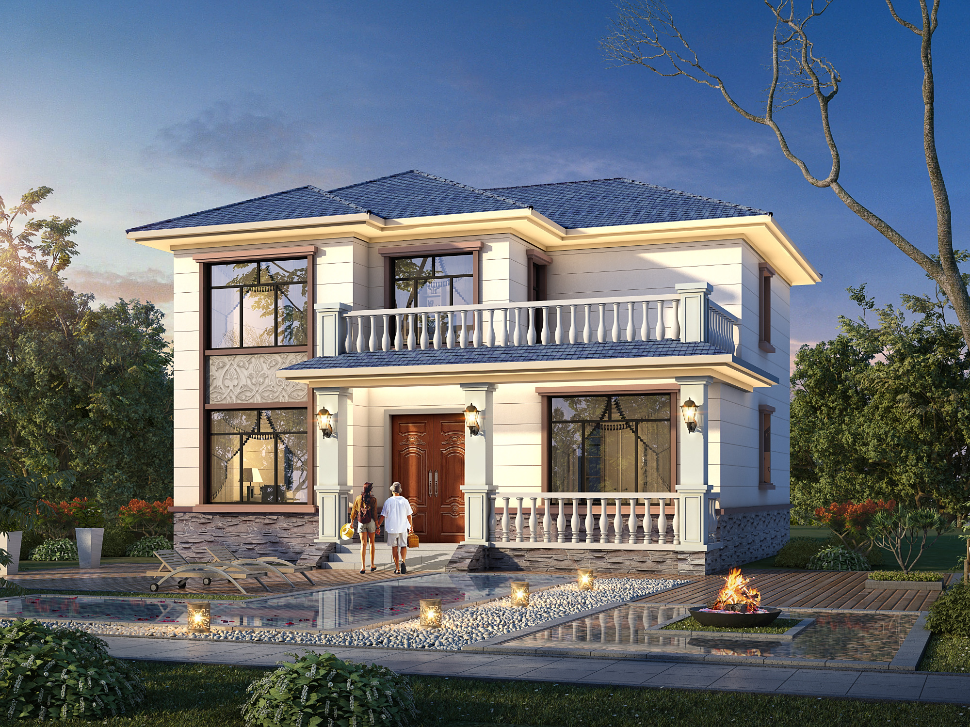 成都乡村自建房,小别墅图纸设计,返乡就业者都乐于重建老屋基