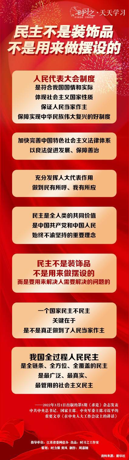 「时习之·天天学习」民主不是装饰品,不是用来做摆设的