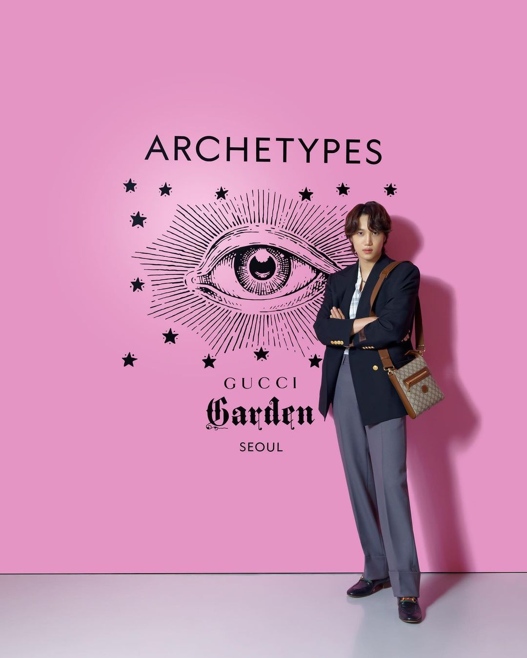 exo kai 出席gucci"花园archetypes"展