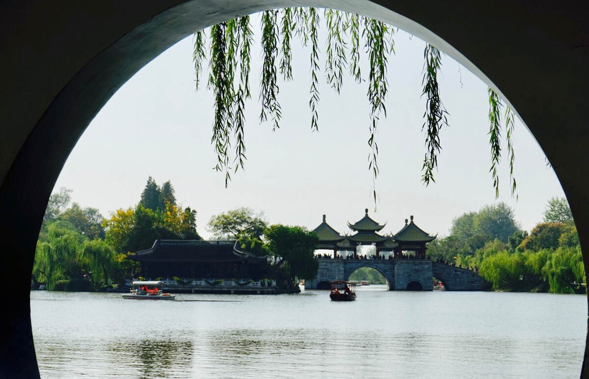 早春的瘦西湖五亭桥