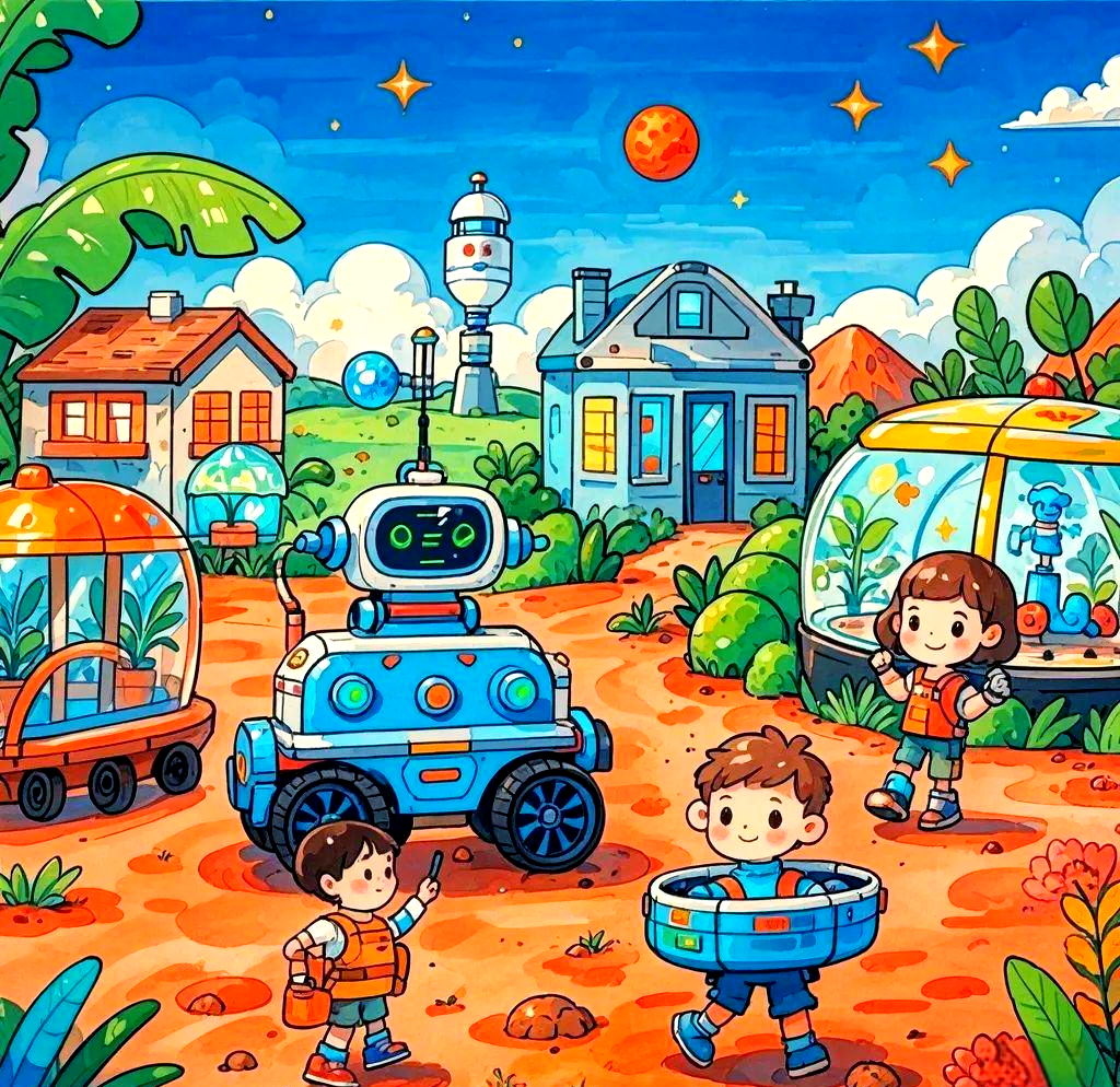 未来科技与智能生活的科幻绘画主题建议