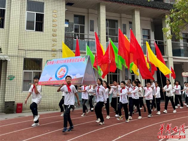 运动场上展风采 岩桥镇小学举办2023年秋季田径运动会