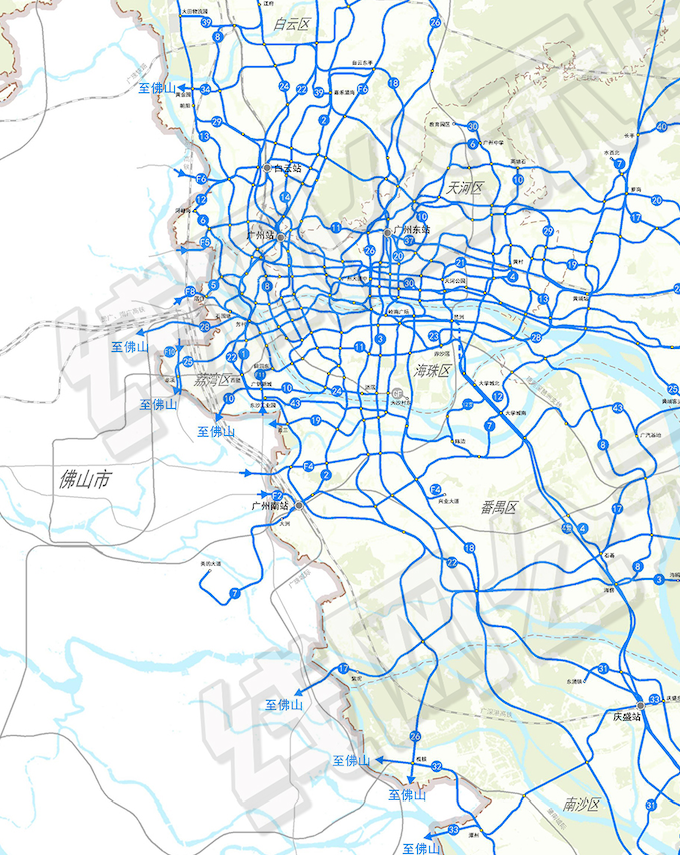 广州地铁线路图（广州53条地铁规划曝光）-图4