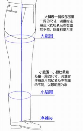 美腿腿围标准对照表