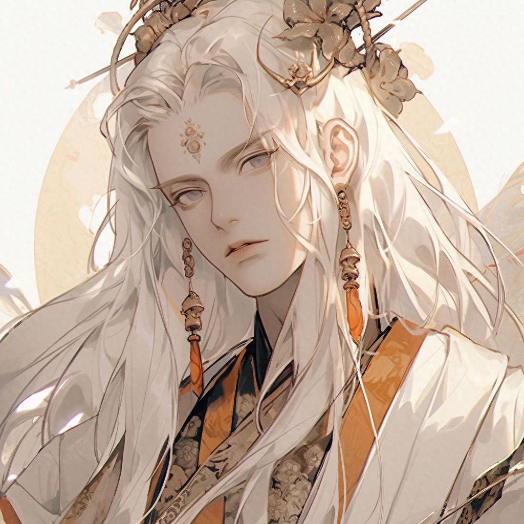 男生古风头像,与君承诺,风雪白头