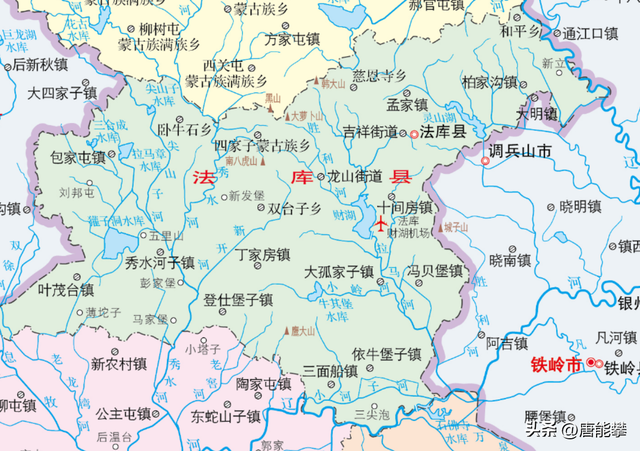 法库县乡镇分布图图片