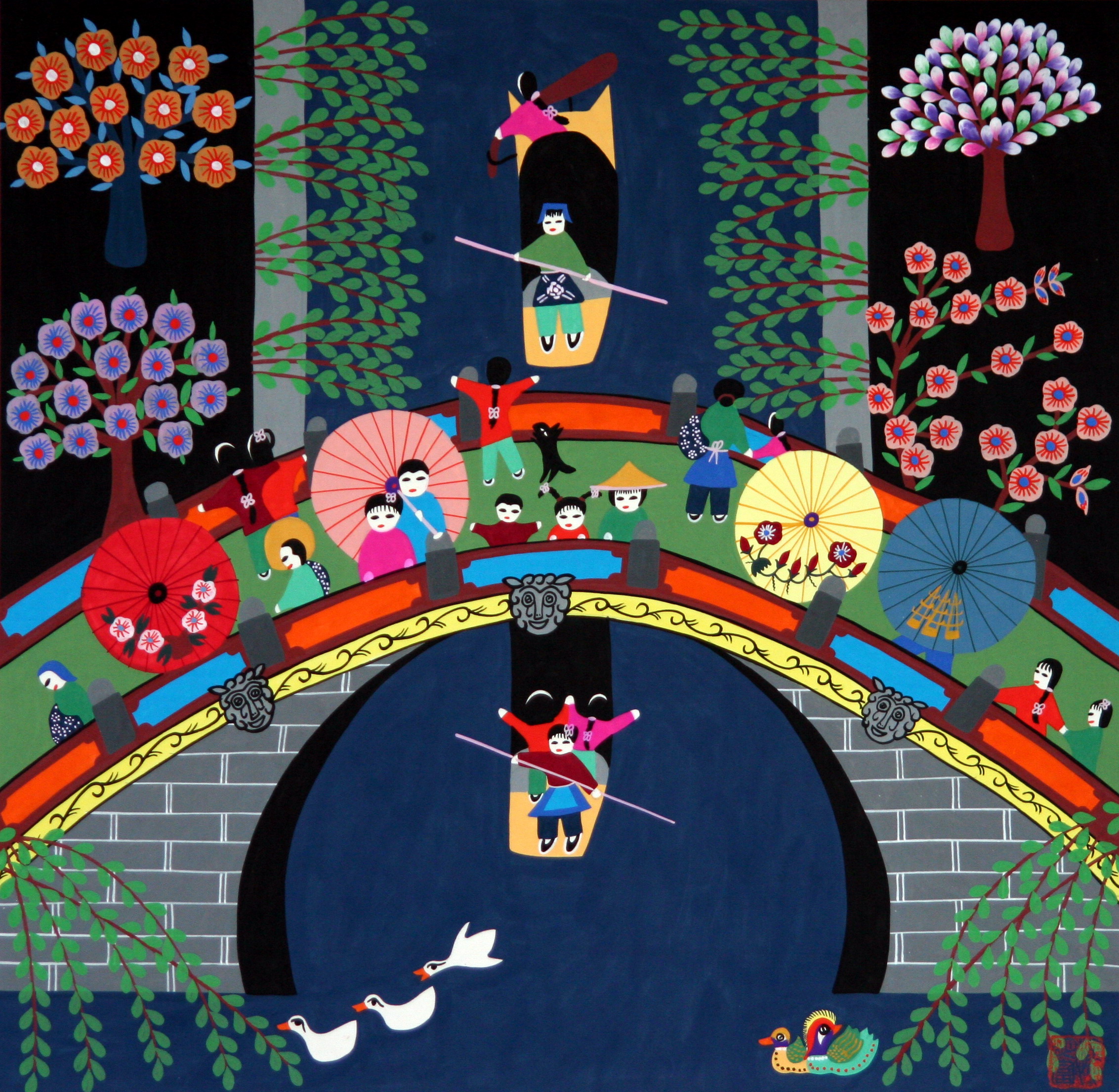 金山农民画里的江南春色与岁时生活