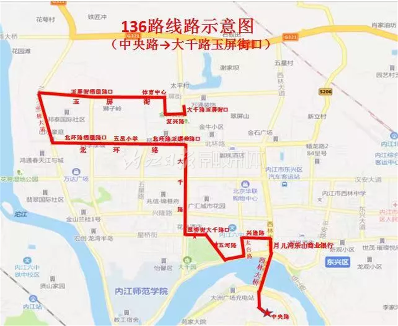 终于盼来啦!明天起,内江城区新增这条公交线路