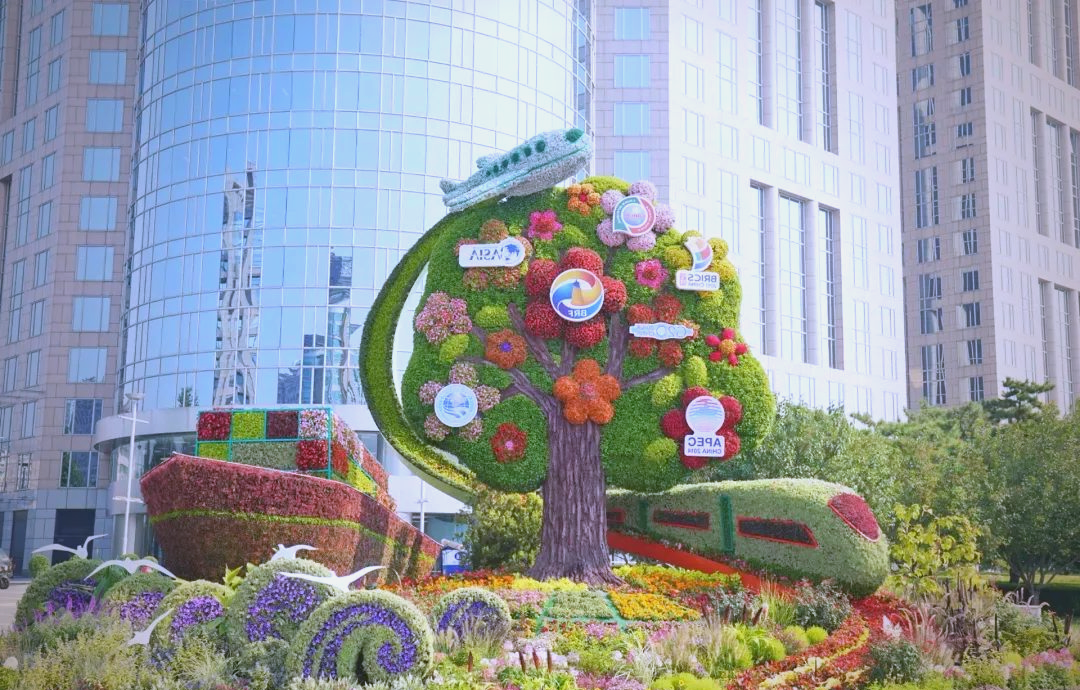 国庆天安门广场及长安街花卉布置盛大亮相