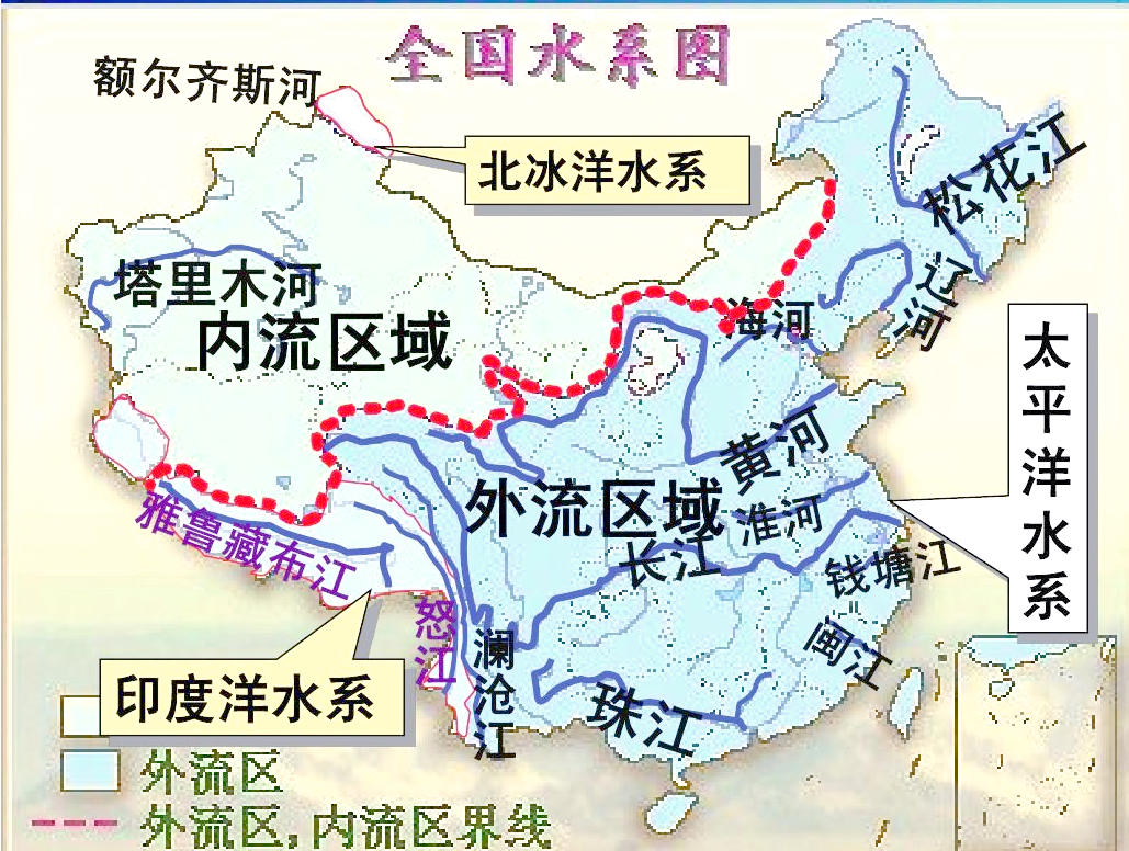 中国主要河流水系概览:从长江到珠江的壮丽旅程