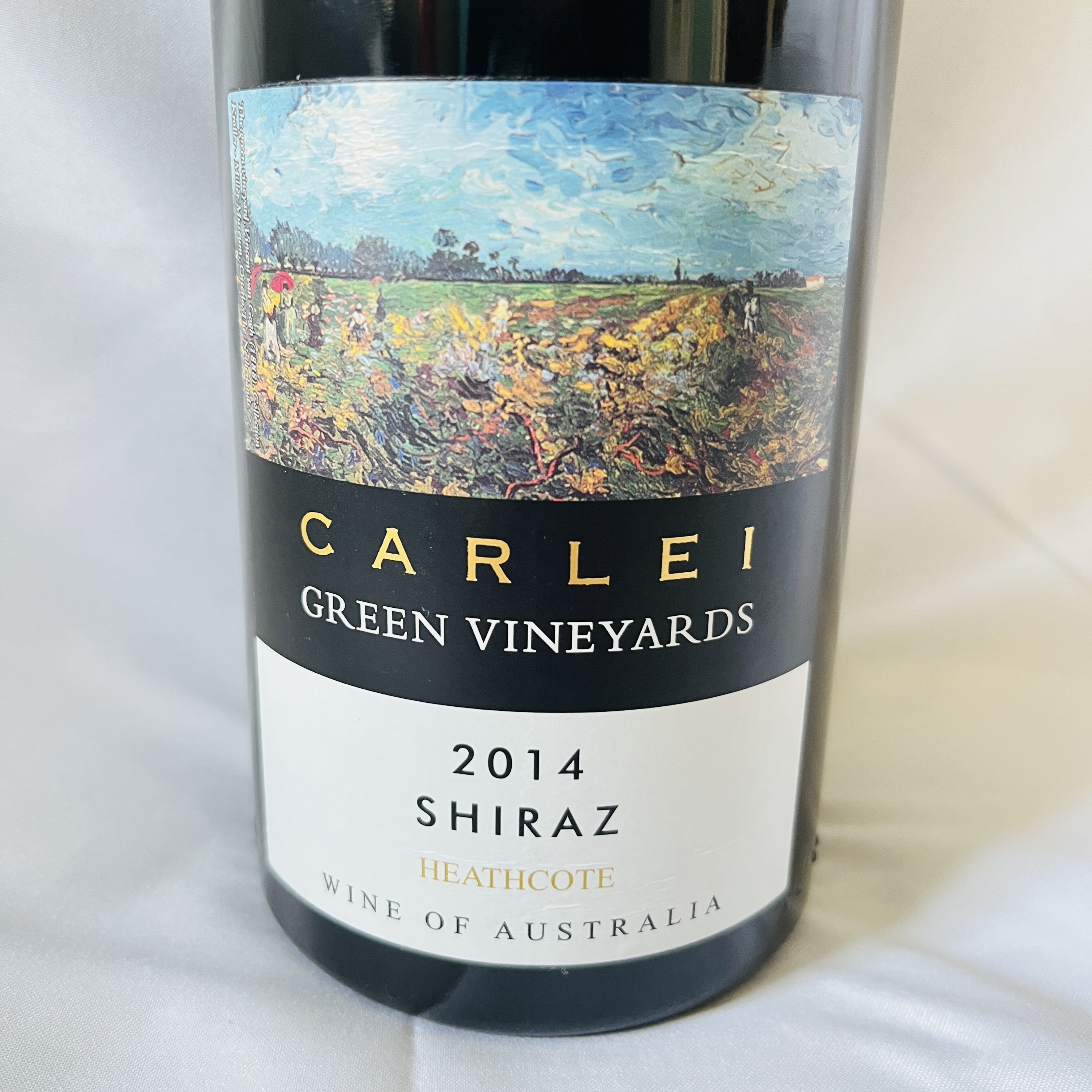 卡利绿色庄园西拉干红葡萄酒梵高酒标画作