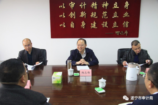 陶志伟厅长调研指导遂宁审计工作
