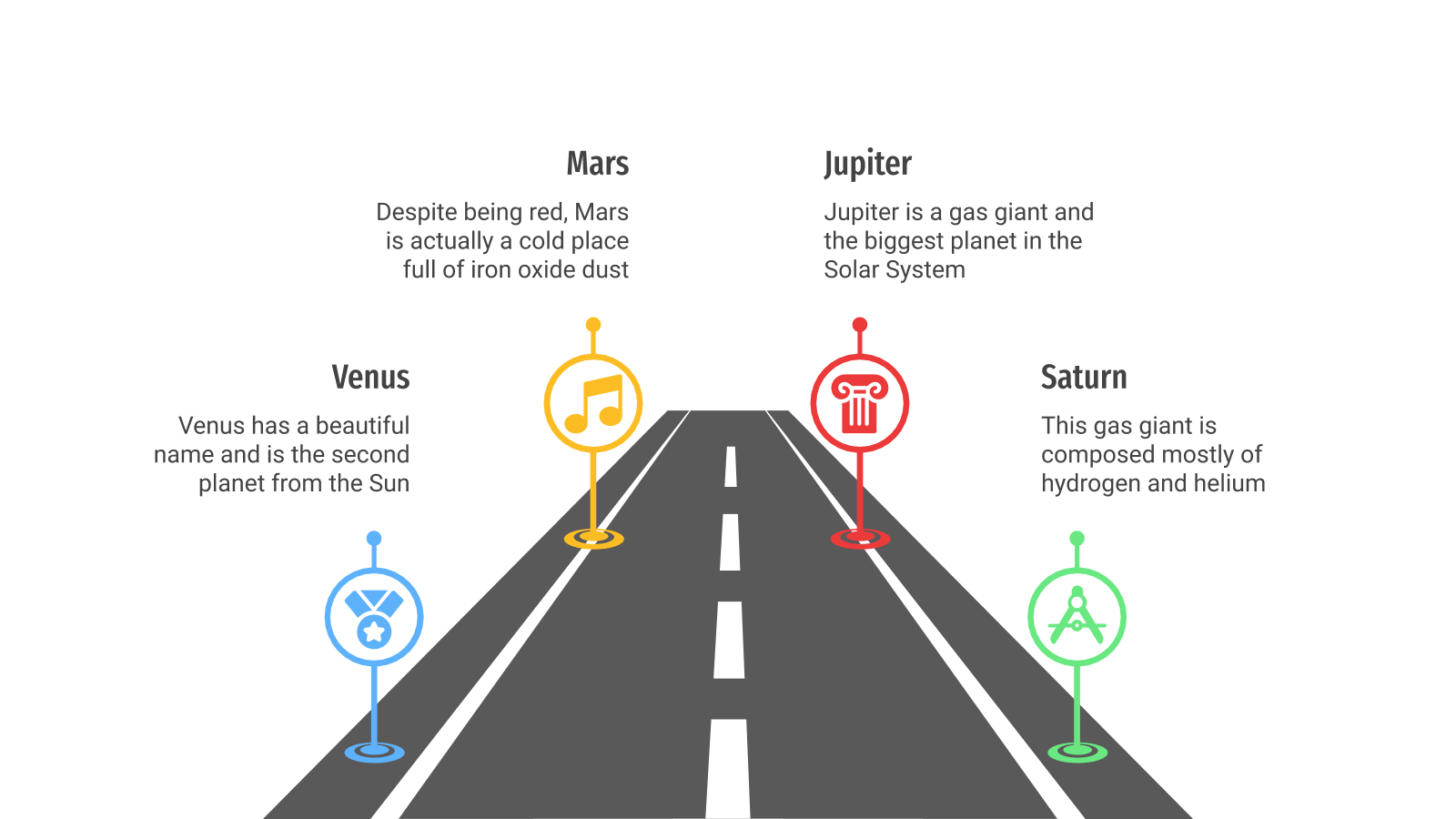 路线图信息图表-图表ppt模版(32页)