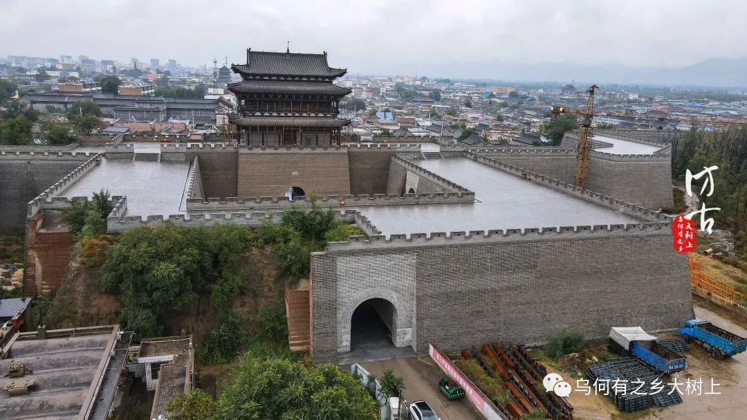 北魏孝明帝时期,雁门郡和广武县治所由广武古城迁入上馆城,北周大象