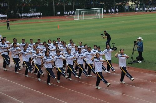 文登师范学校举行2020年军训成果汇报表演