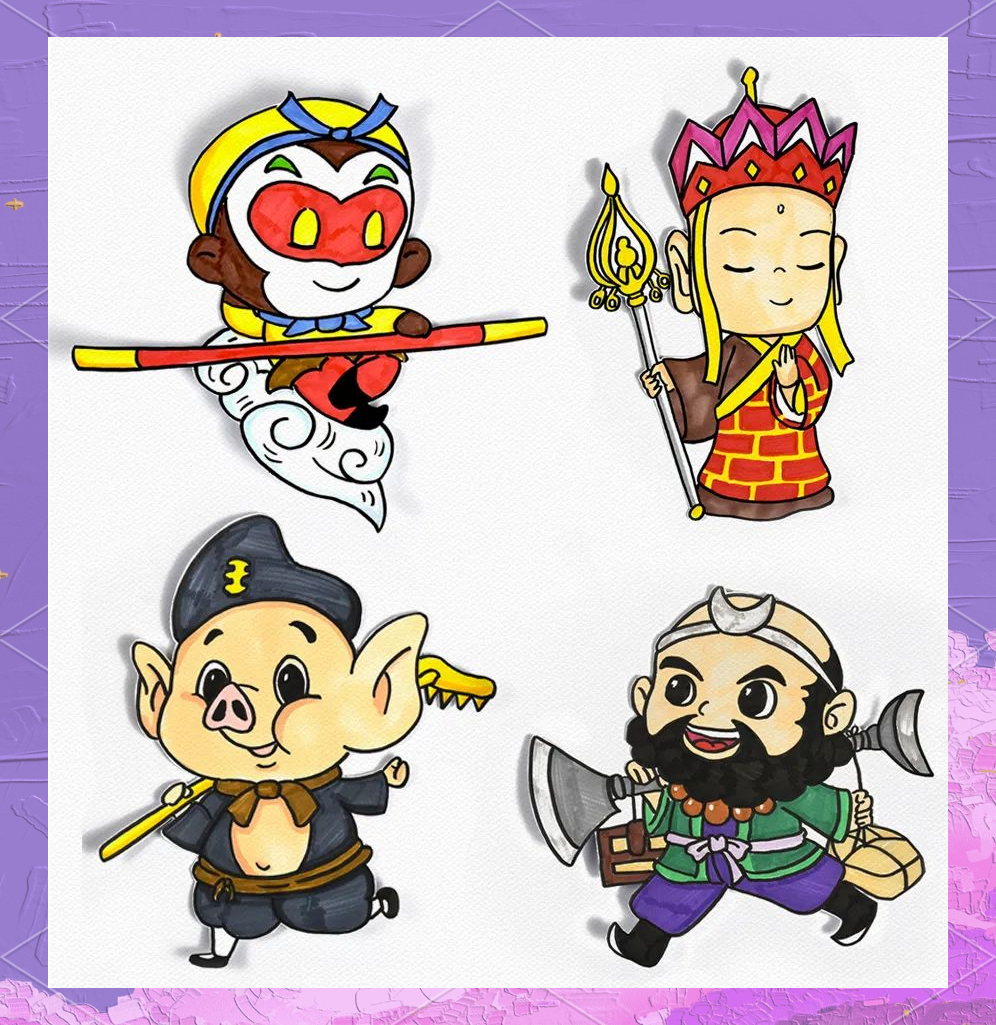 绘画教程:《西游记》卡通画创作指南
