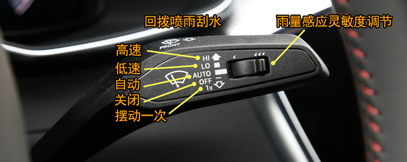 后雨刷怎么开怎么关?