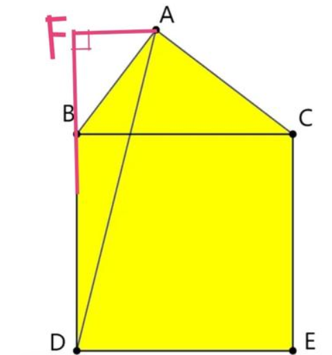 直角三角形abc,ab=3,ac=4,正方形bcde,求三角形abd的面积
