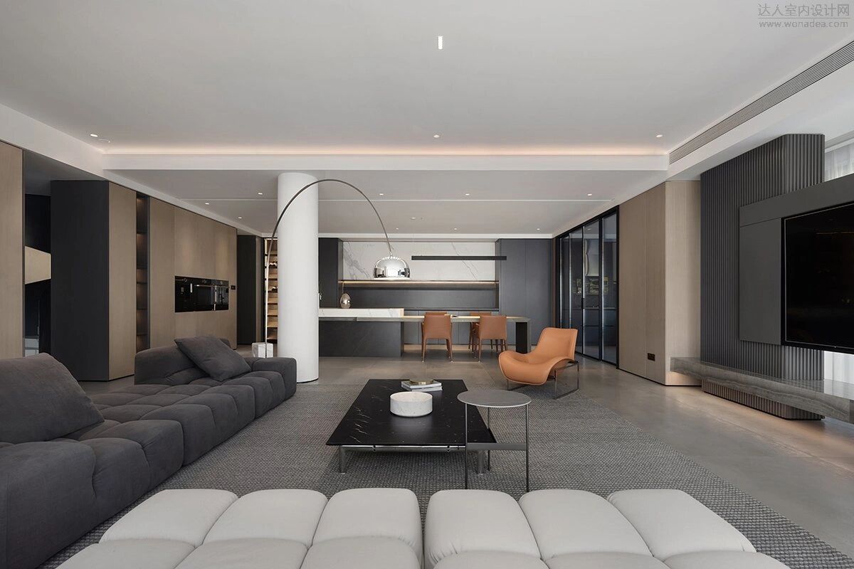 成都270的大平层高端简约有层次这样的装修设计真的很赞