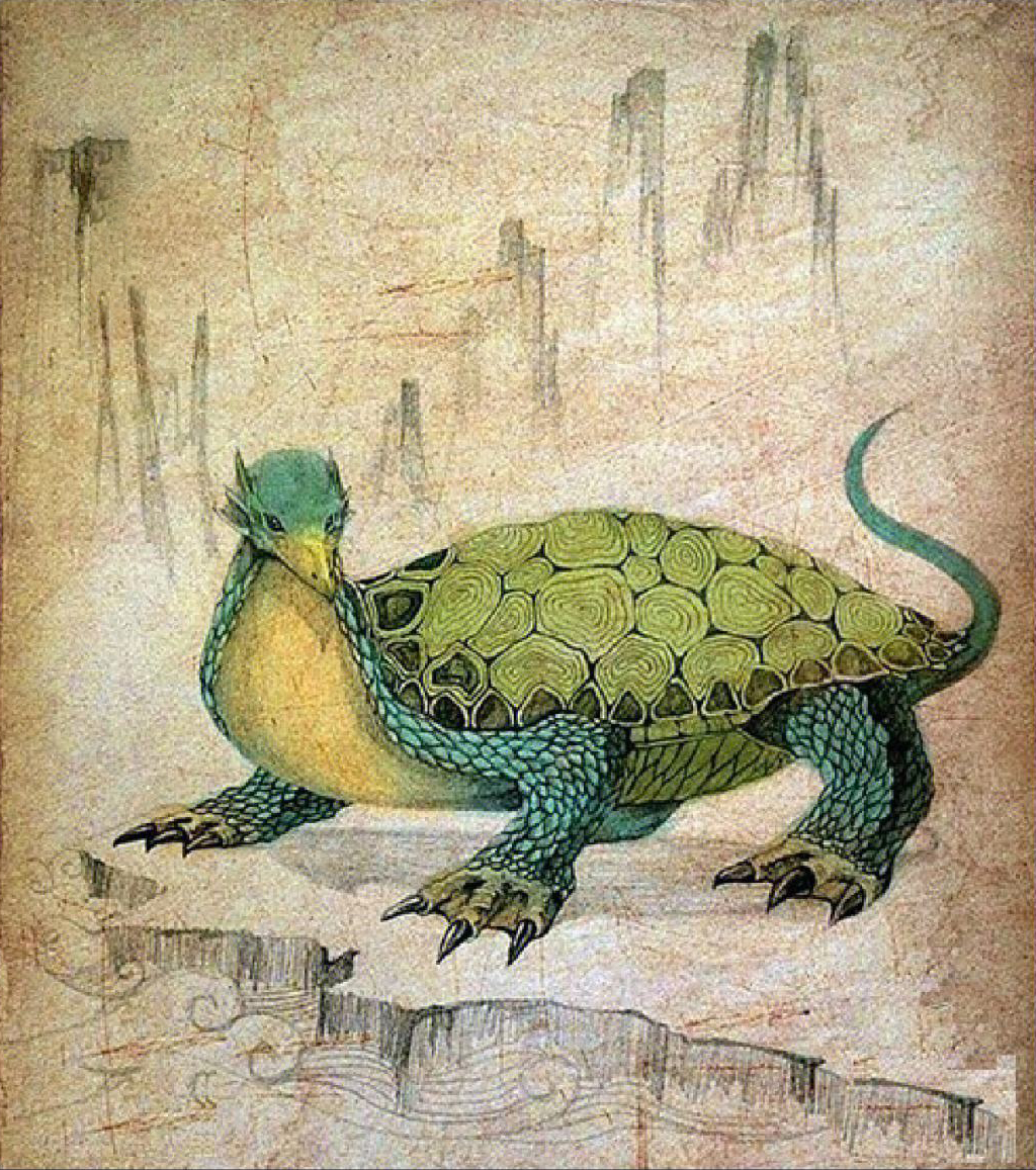 山海经异兽传说——旋龟