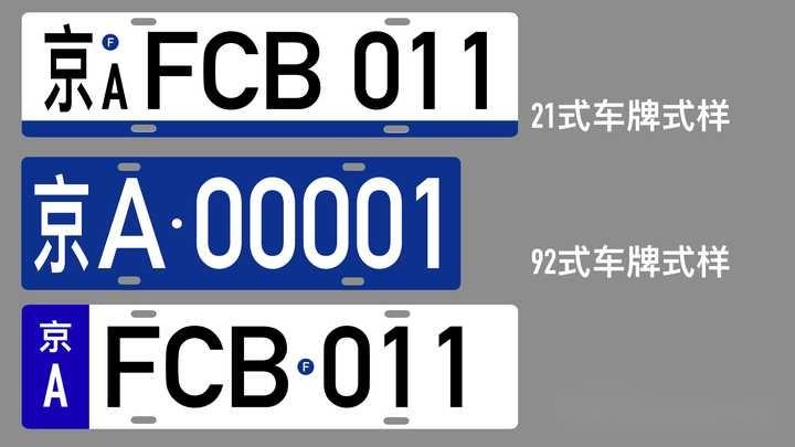 如果让你设计新车牌,你会如何设计?