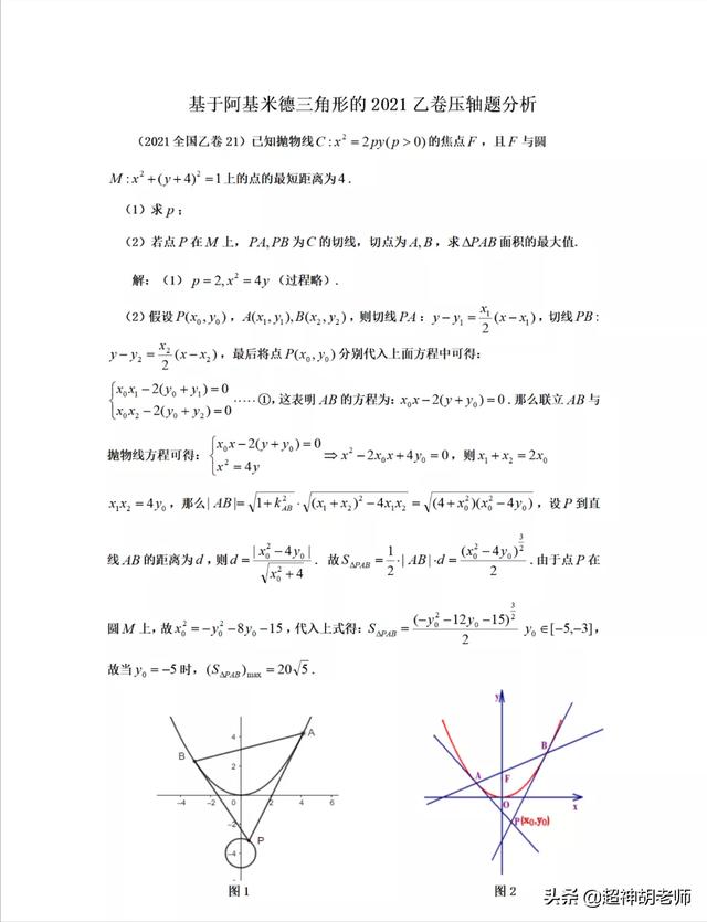 阿基米德三角形 竞赛图片