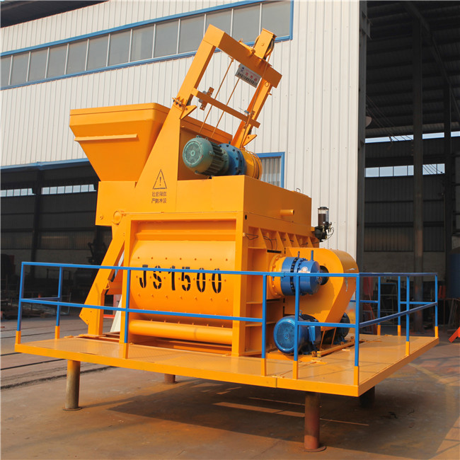 中豫强力春节前两套js1500搅拌机制作完成