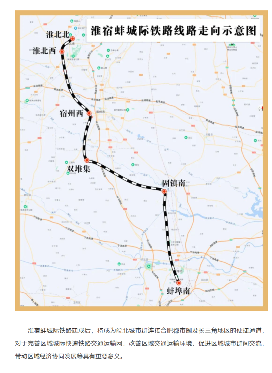 淮宿蚌城际铁路线路图图片