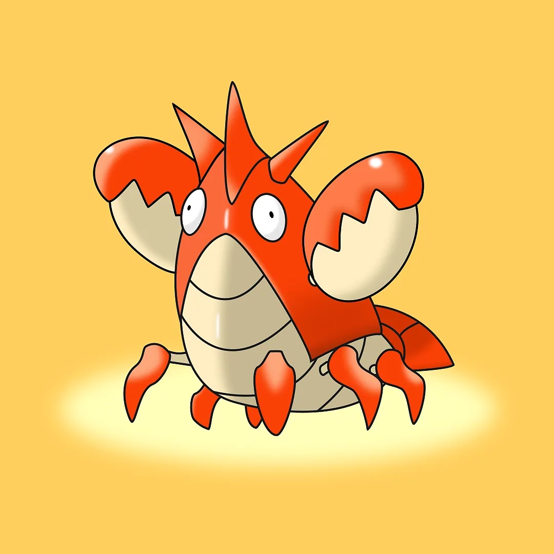 宝可梦龙虾小兵的三种进化型