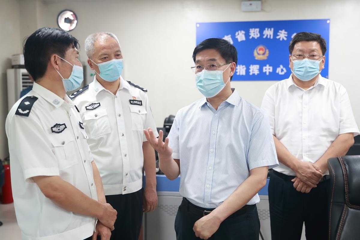 省司法厅党委书记赵会生在郑州调研督导监所防疫防汛工作