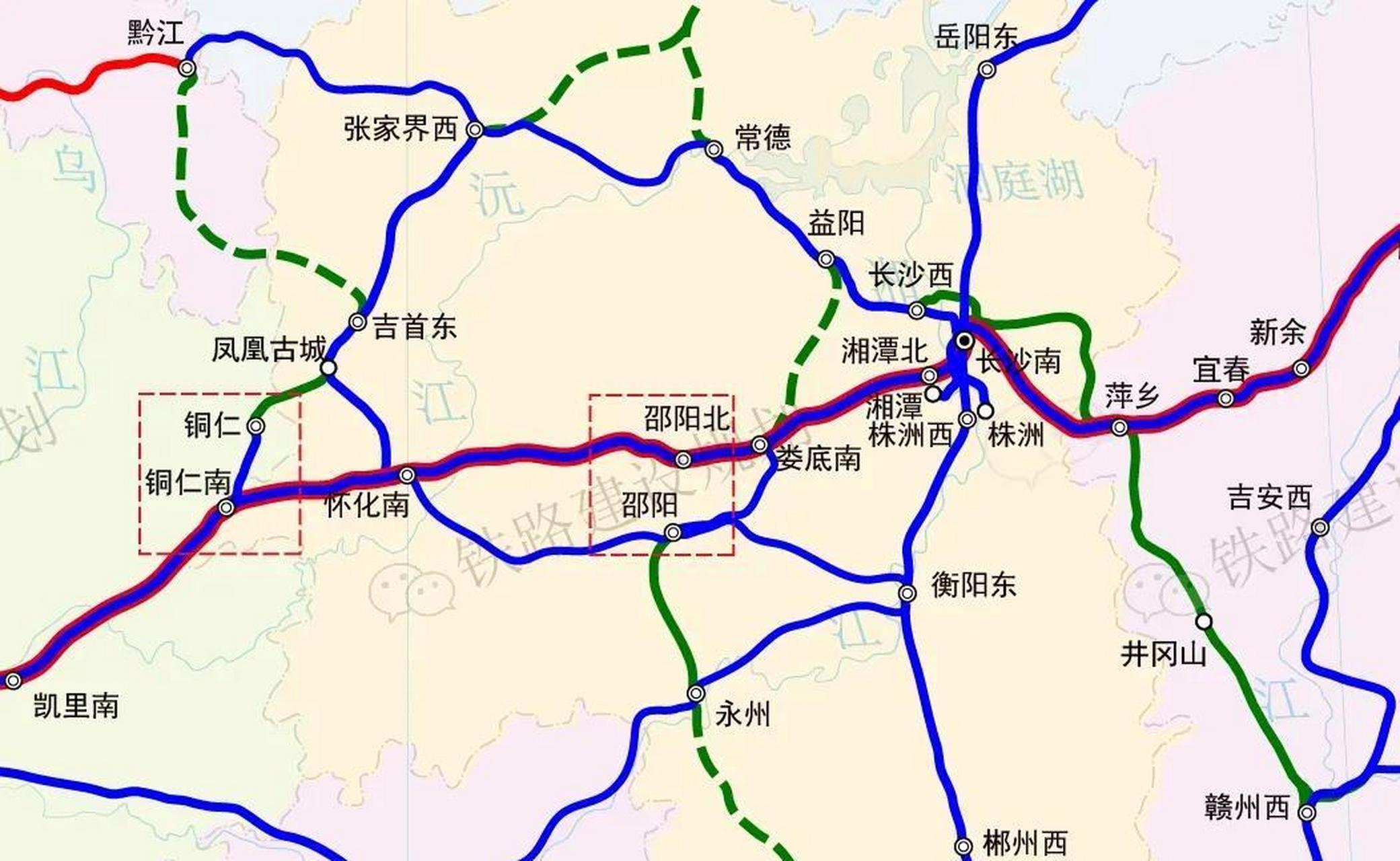 2010年开工的沪昆高铁长沙至昆明段由于取直原则,绕开了邵阳市区和
