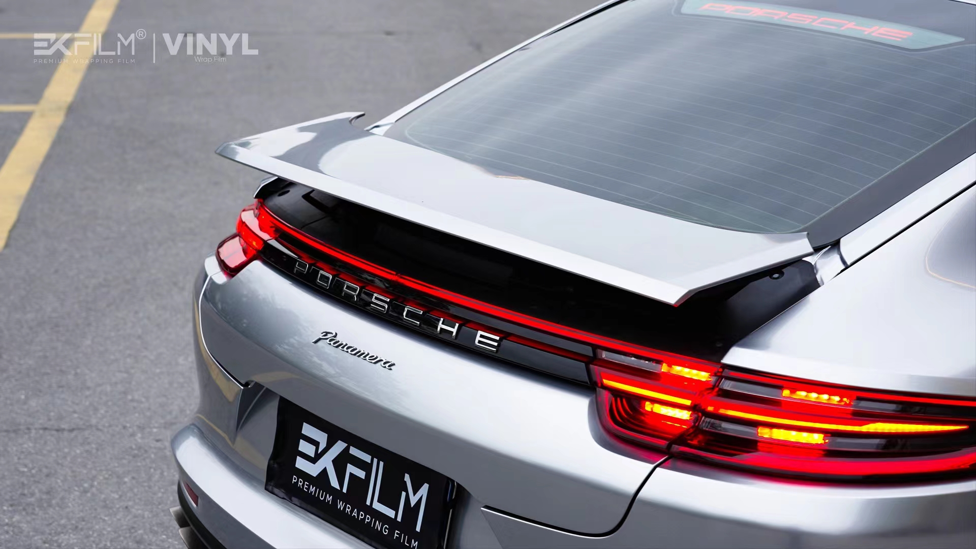 帕拉梅拉ekfilm改色膜gt银,经典耐看的冷银色系