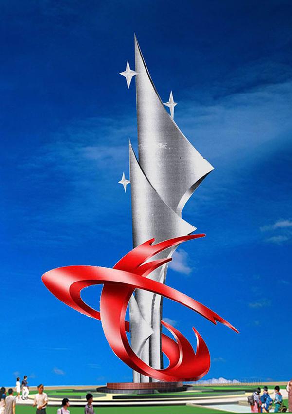 企业工厂不锈钢雕塑:现代化形象和独特的企业文化