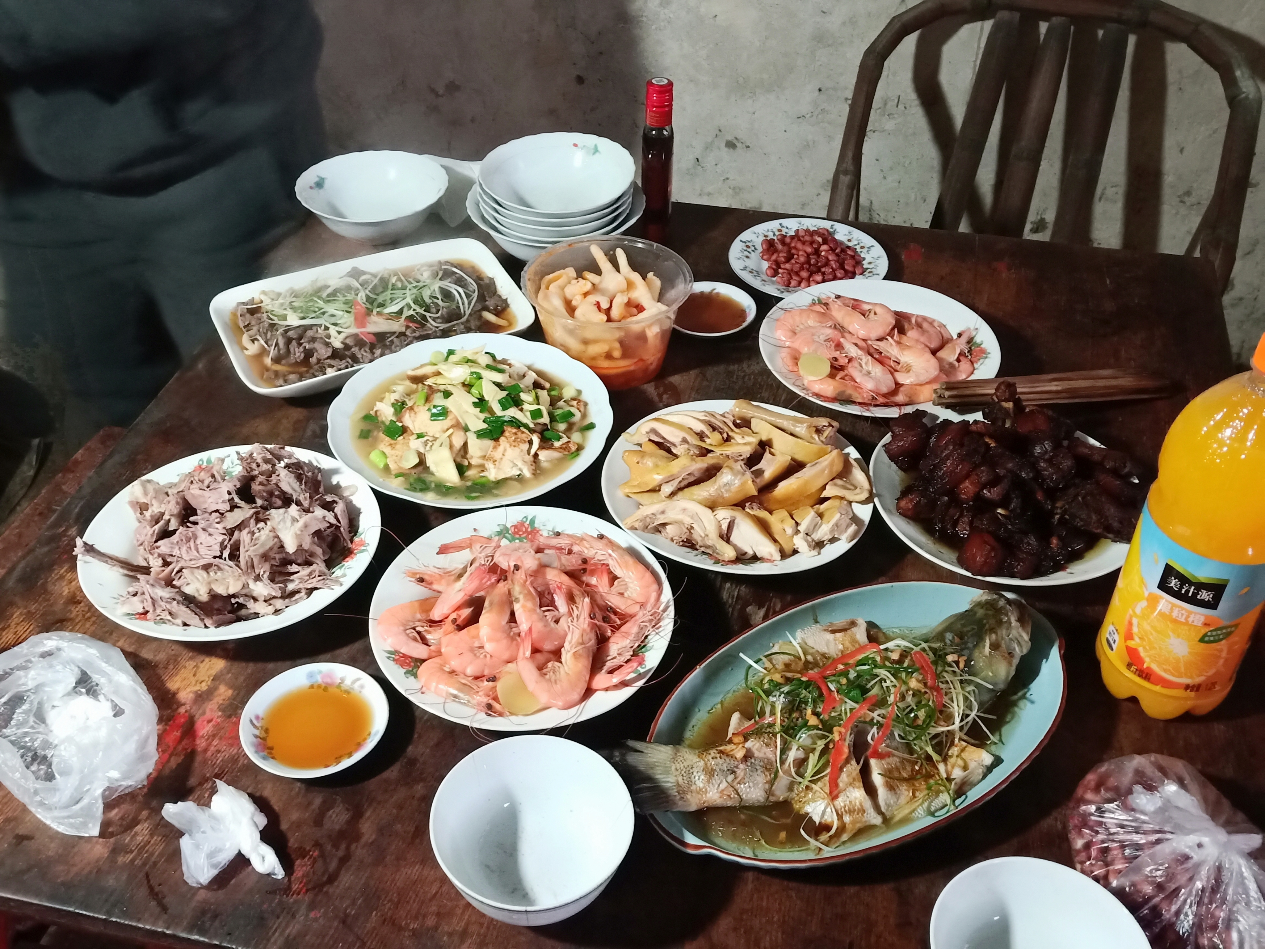 浙江山区乡下的年夜饭