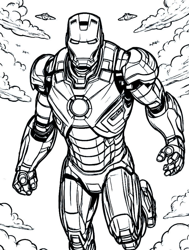 如何用线条和色彩塑造钢铁侠的经典形象