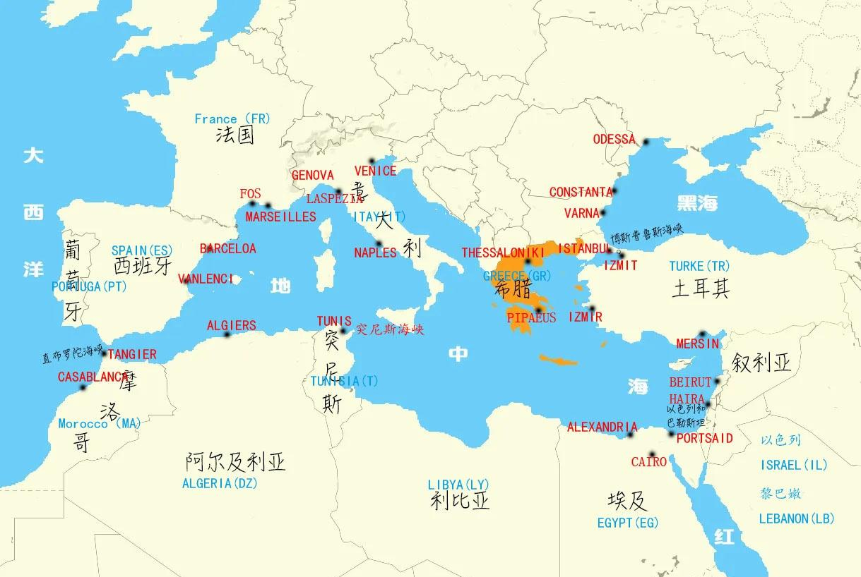 世界各国基本港口,轻松查询收货人地址最近的港口