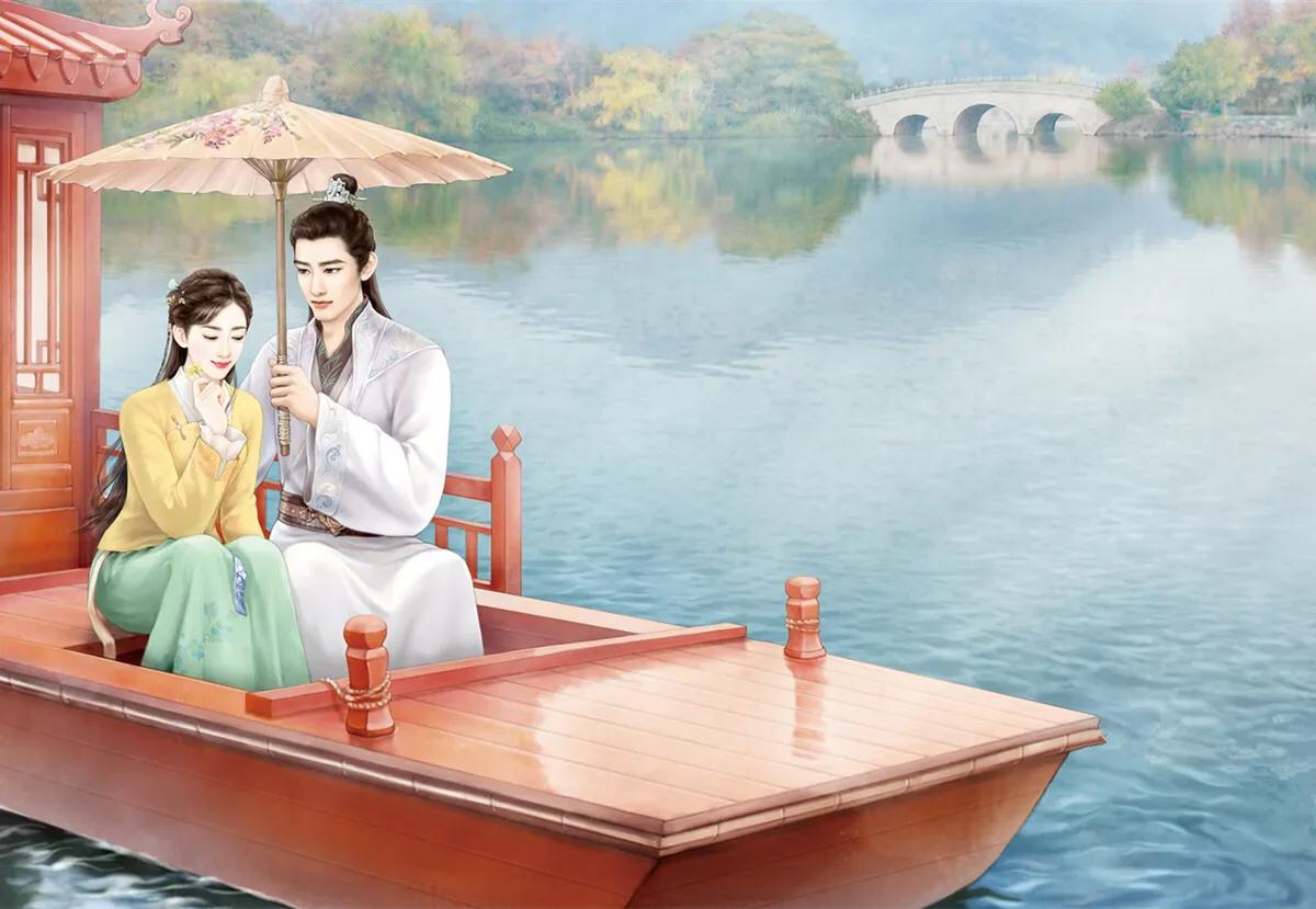 古风"王侯将相才子佳人"插画图,那些年追过的古装cp这里都有!