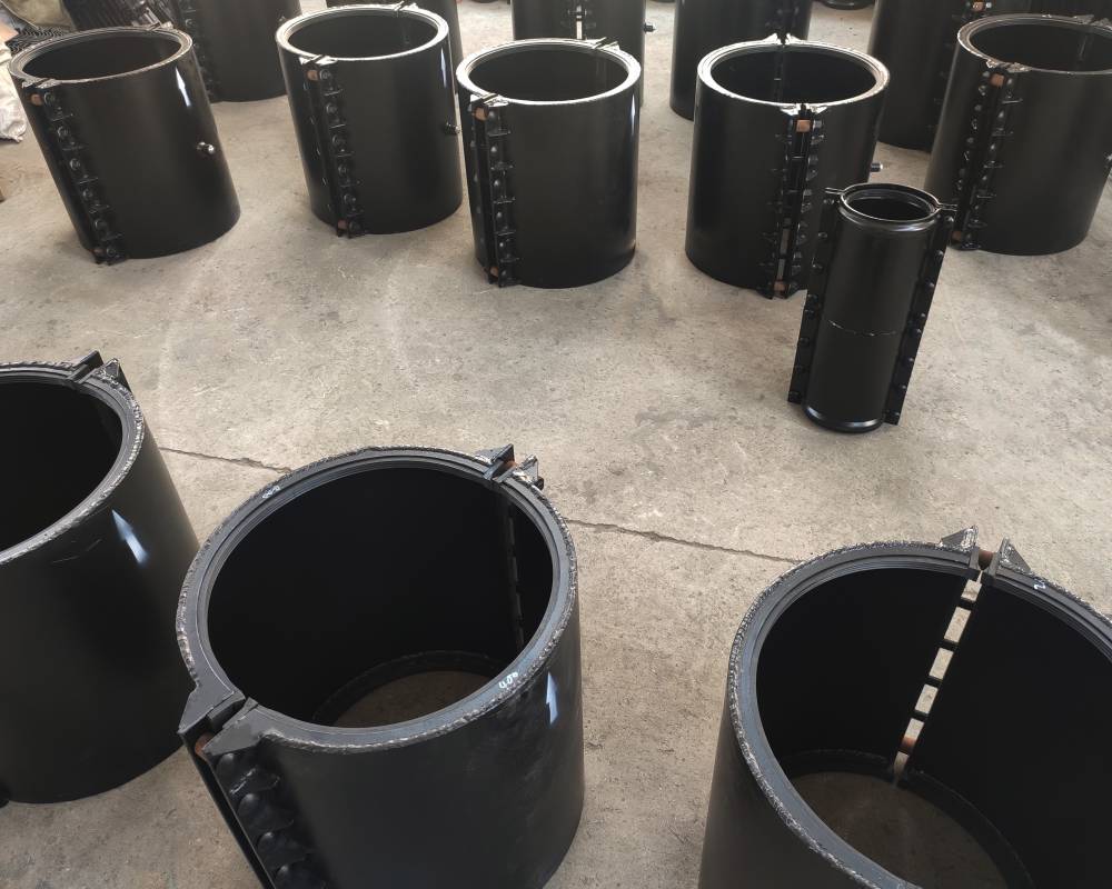 pe管电热熔套筒渗漏抢修节 钢制套袖哈夫节