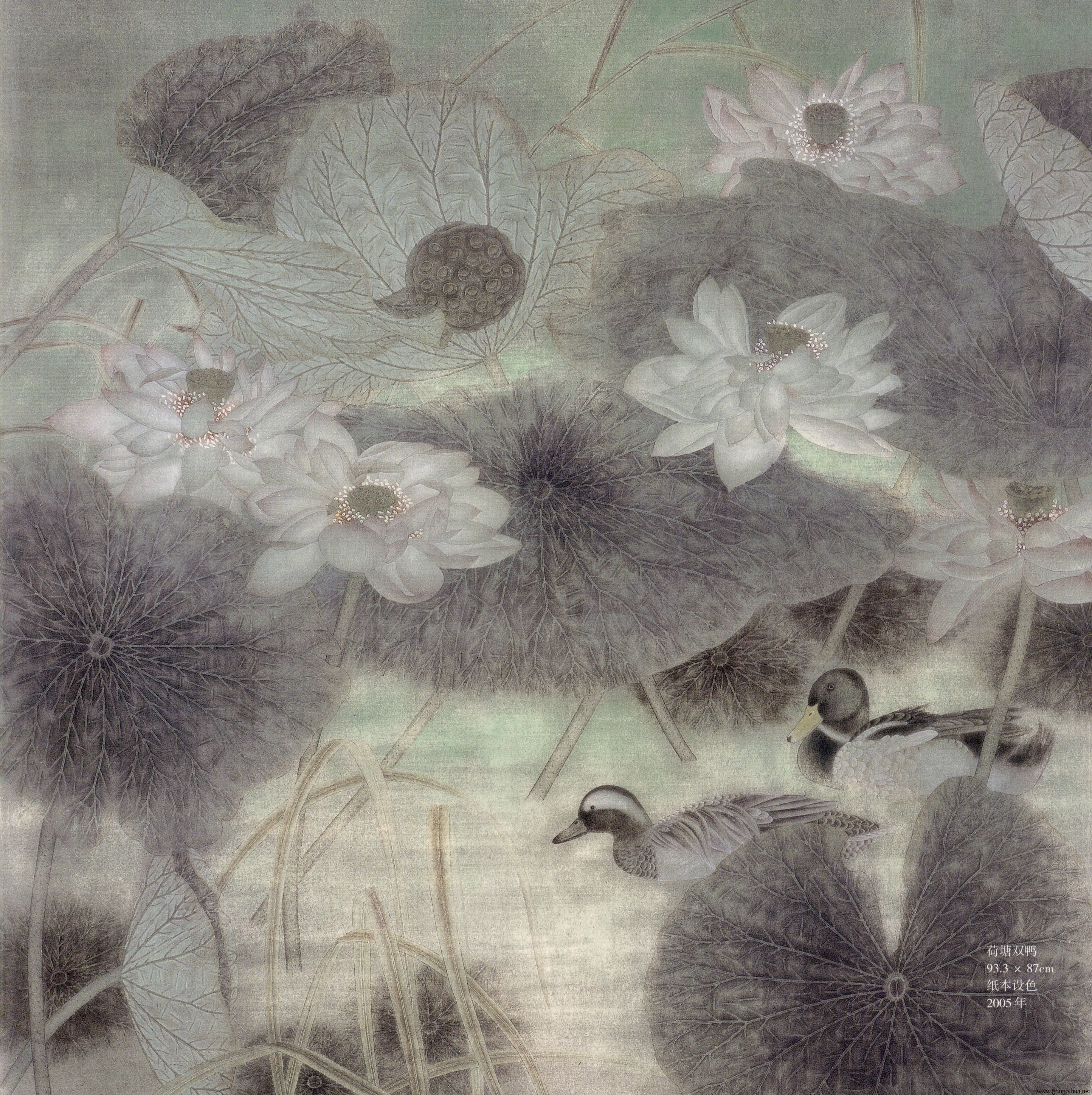 工笔画家江宏伟花鸟画作品赏析